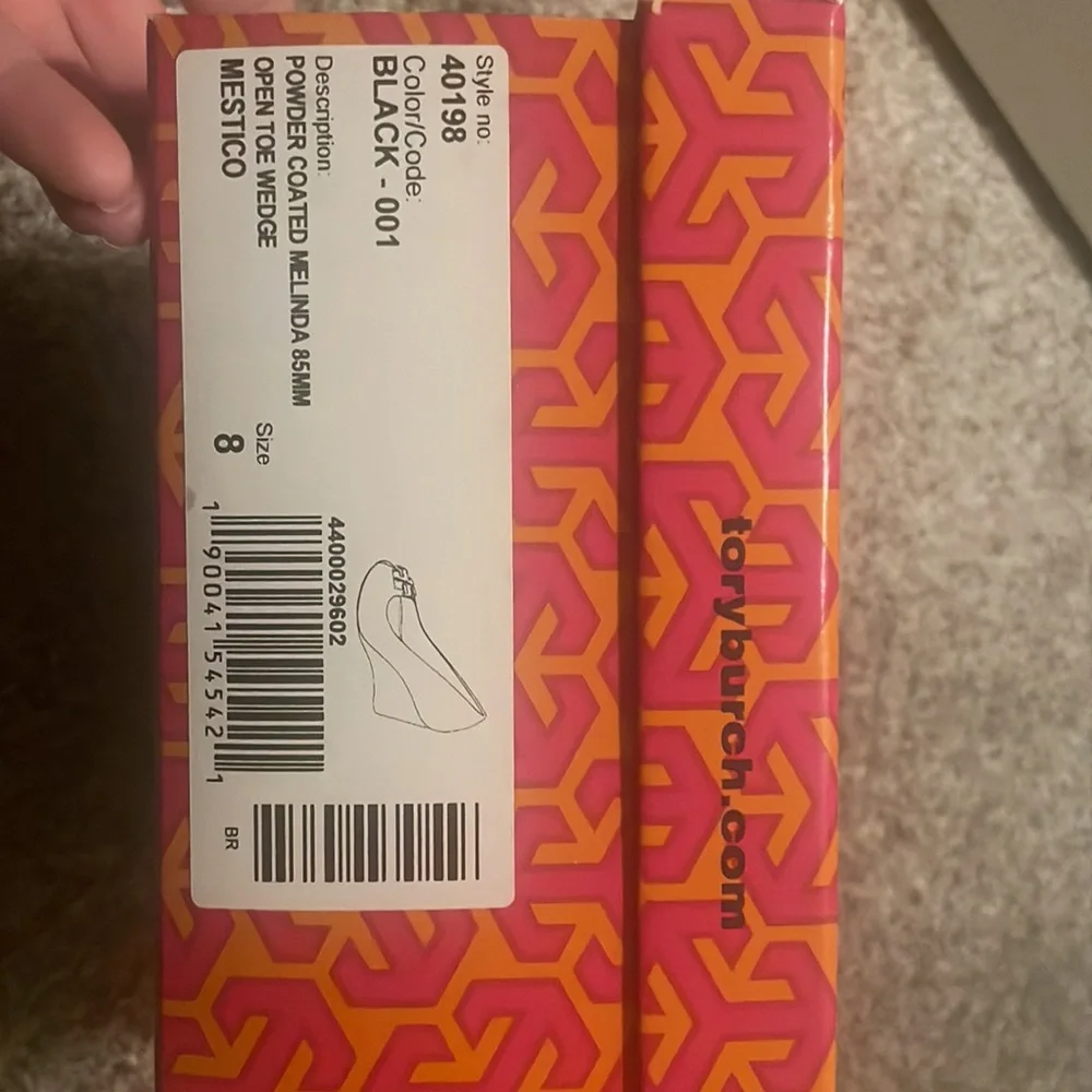 Tory Burch peep toed wedge - Melinda - Picture 2 of 6